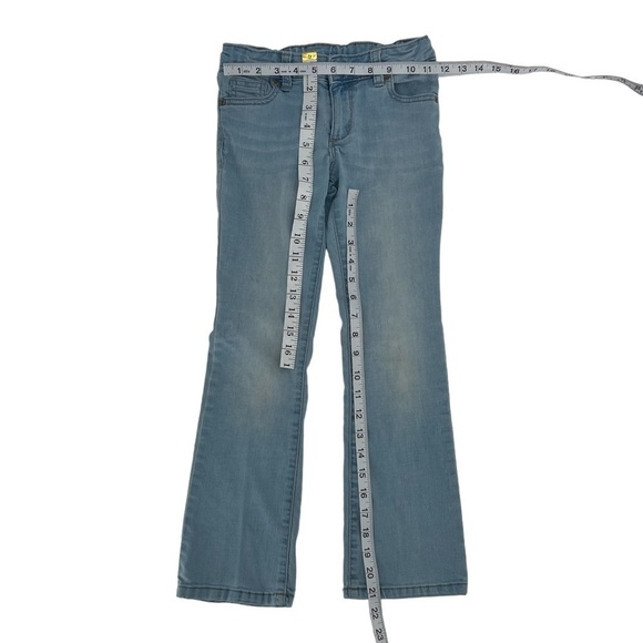 Wonder Nation Girl's Wide Leg Adjustable Ankle Strap Jeans Size 7 - Picture 4 of 5